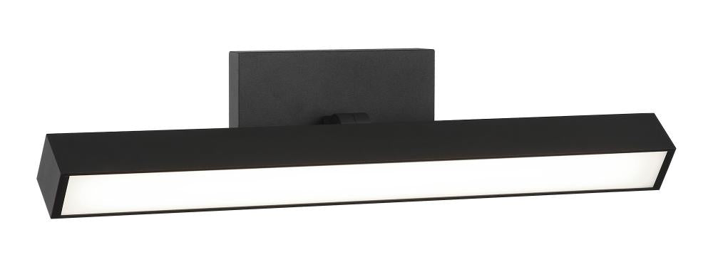 Matteo 1 LT 18"W "PARALLEL" MATTE BLACK LED WALL Sconce