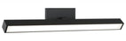 Matteo 1 LT 24"W "PARALLEL" MATTE BLACK LED WALL Sconce