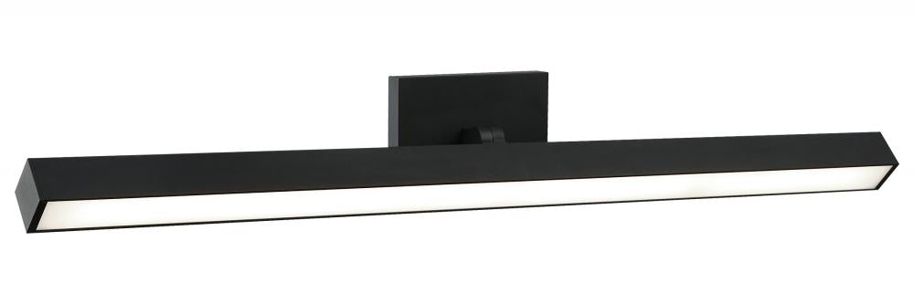 Matteo 1 LT 33"W "PARALLEL" MATTE BLACK LED WALL Sconce