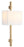 Matteo 2 LT 10"W "BADGLEY" W WHITE FABRIC SHADE AGED GOLD WALL Sconce E12 LED 10W