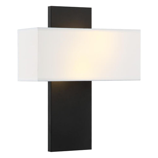 Matteo 2 LT 11"W "STAFFORD" MATTE BLACK WALL Sconce / FABRIC SHADE E12 10W LED