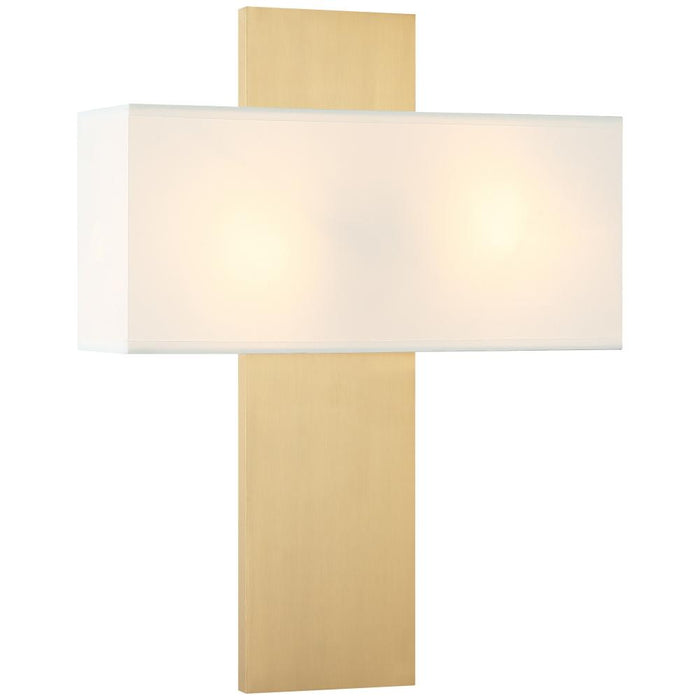 Matteo 2 LT 14"W "STAFFORD" AGED GOLD WALL Sconce / FABRIC SHADE E12 10W LED