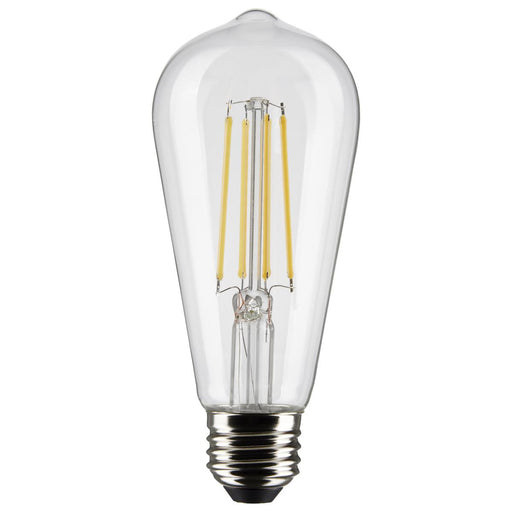 4000K ST19 Edison Stlye Clear Medium Base LED Bulb - Pack of Six | S21365