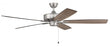 Craftmade 60" Super Pro Fan with Blades in Brushed Polished Nickel