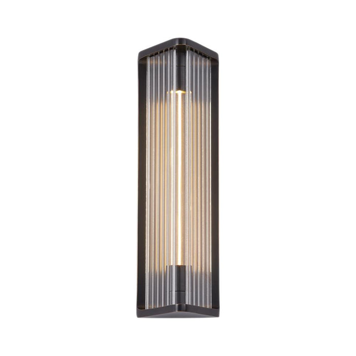 Sabre 12-in Ribbed Glass/urban Bronze Led Wall/vanity | WV339112UBCR