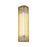 Alora Sabre 12-in Ribbed Glass/Vintage Brass LED Wall/Vanity