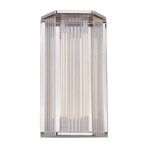 Sabre 16-in Polished Nickel/ribbed Glass Led Wall/vanity | WV339216PNCR