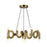 Alora Sadie 23-in Brushed Gold Socket Chandelier