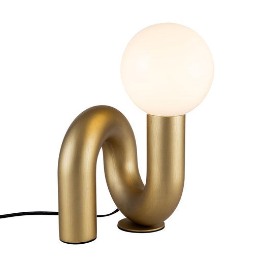 Alora Sadie 6-in Brushed Gold Socket Table Lamp