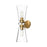 Alora Salem 6-in Brushed Gold/Clear Glass 2 Lights Wall/Vanity