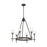 Alora SALITA 6 LIGHT Chandelier URBAN BRONZE CLEAR CRYSTAL