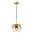 Samar 8-in Brushed Gold/copper 1 Light Pendant | PD57508-BG/CP