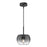 Samar 8-in Black/smoked 1 Light Pendant | PD57508-BK/SM
