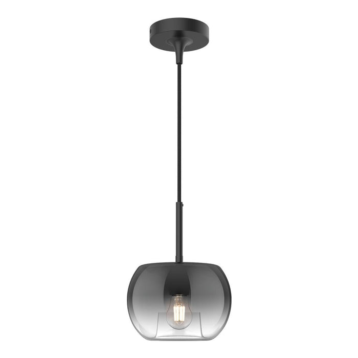 Samar 8-in Black/smoked 1 Light Pendant | PD57508-BK/SM