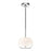 Samar 8-in Chrome/opal Glass 1 Light Pendant | PD57508-CH/OP
