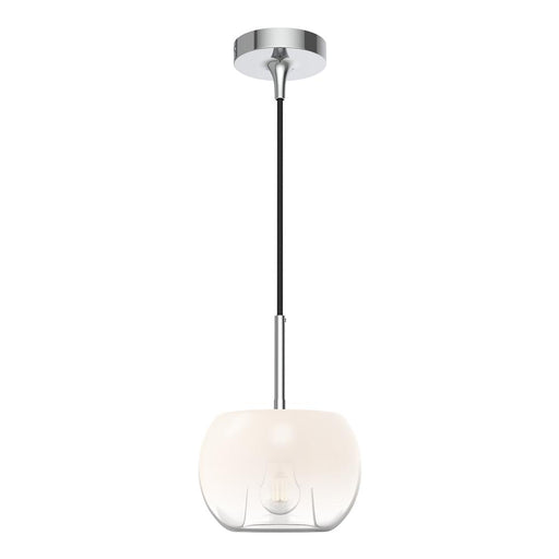 Samar 8-in Chrome/opal Glass 1 Light Pendant | PD57508-CH/OP