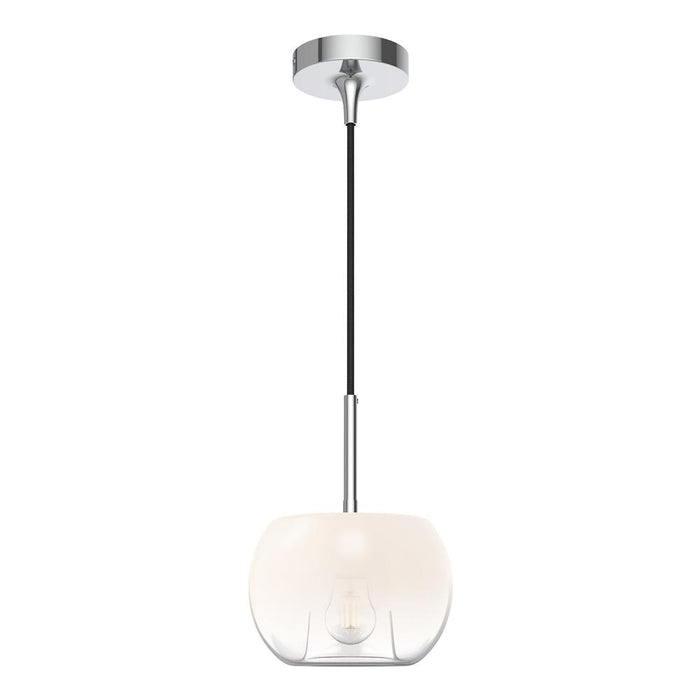 Kuzco Lighting Inc Samar 8-in Chrome/Opal Glass 1 Light Pendant