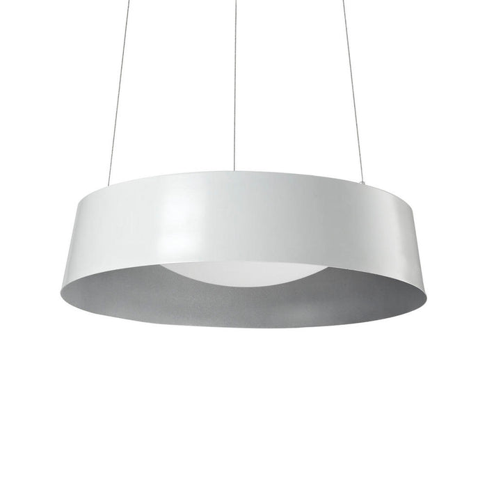 Sampson 17-in White Led Pendant | 401207WH-LED