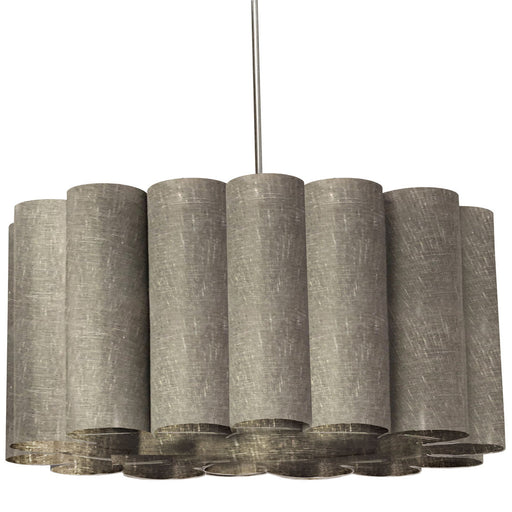 Dainolite 4 Lights Sandra Pendant Milano Grey Polished Chrome