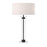 Sasha 18-in Matte Black/white Linen 2 Lights Table Lamp | TL567218MBWL