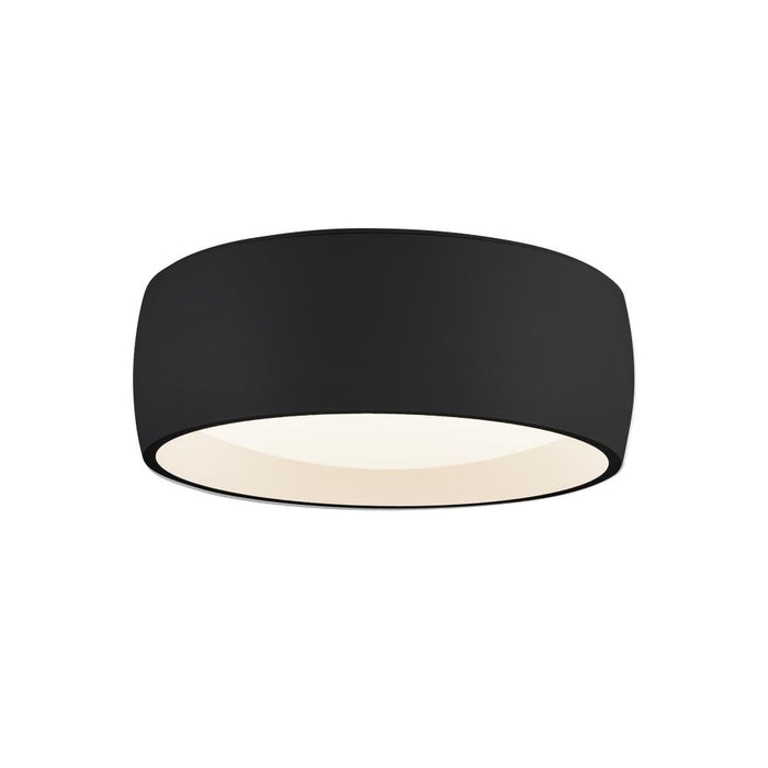 Savile 6-in Black Led Flush Mount | FM82106-BK