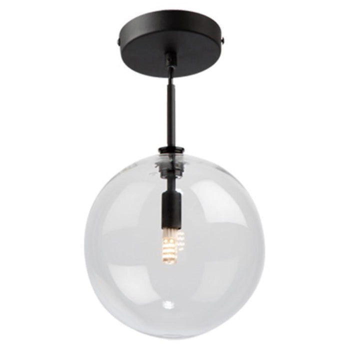 Artcraft Pinpoint 1 Light Semi-Flush Mount Black