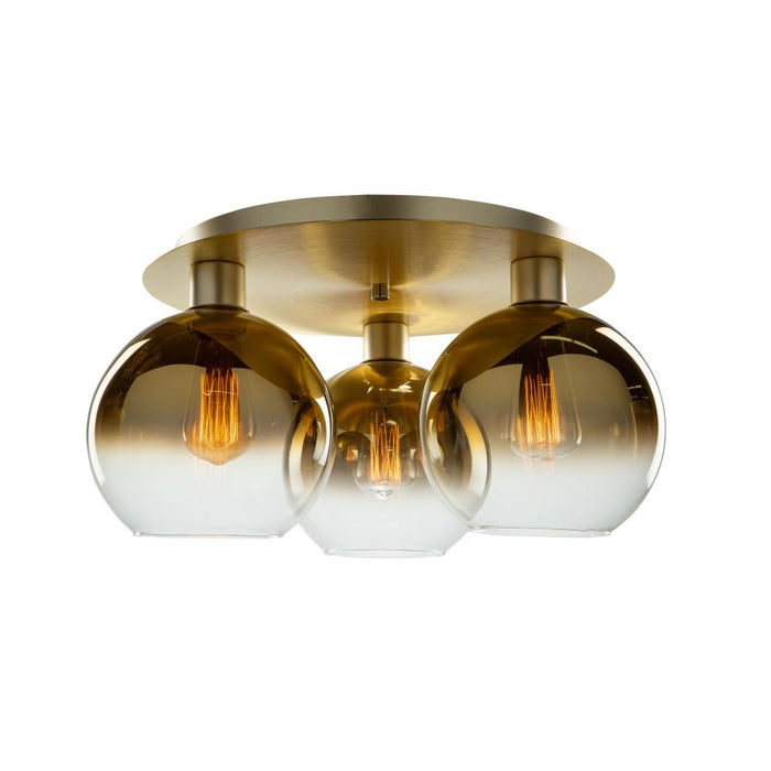 Morning Mist 3 Light Semi- Flush Mount | SC13282GD