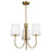 Rhythm 3 Light Chandelier Brushed Gold | SC13333BG
