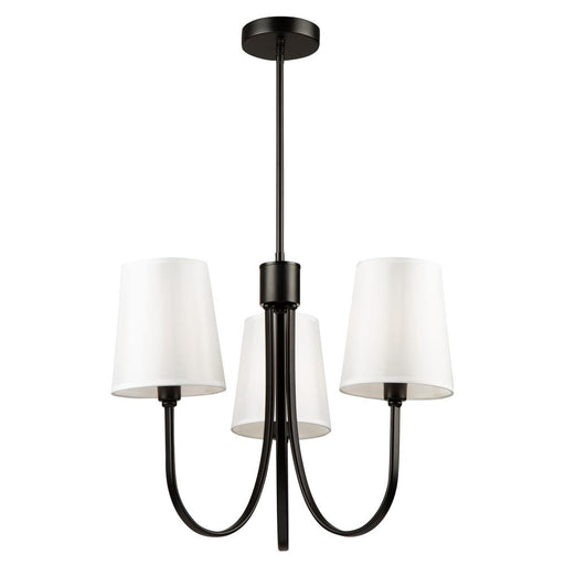 Rhythm 3 Light Chandelier Black | SC13333BK