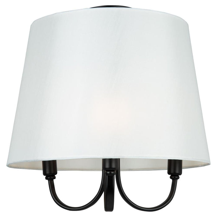 Rhythm 3 Light Semi- Flush Mount Black | SC13334BK