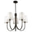 Rhythm 5 Light Chandelier Black | SC13335BK