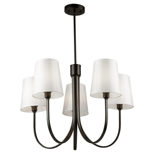 Rhythm 5 Light Chandelier Black | SC13335BK