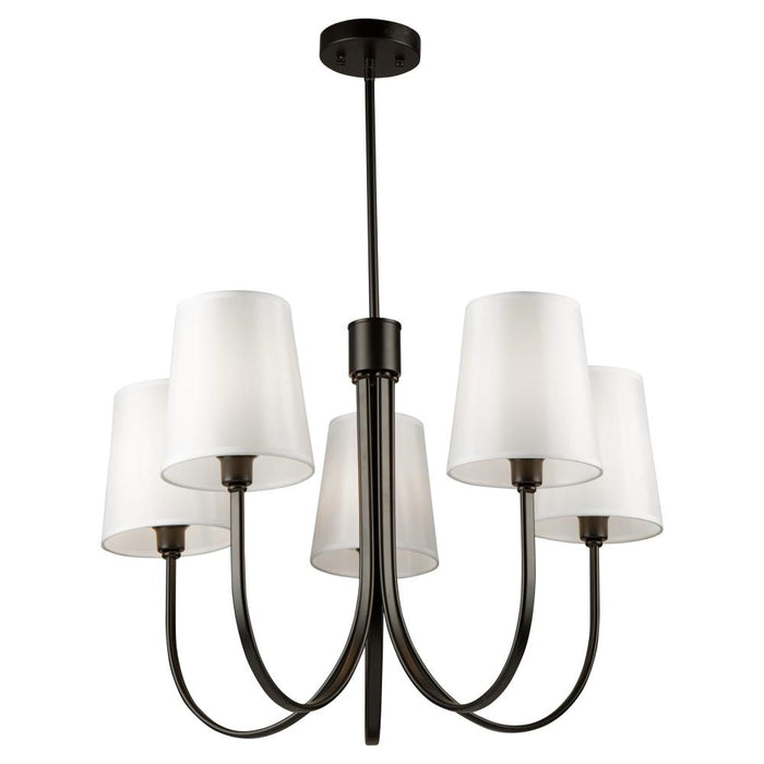 Rhythm 5 Light Chandelier Black | SC13335BK