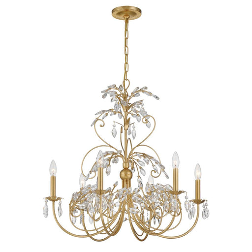 Sadie 6 Light Antique Gold Chandelier | SDE-4926-GA