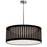 22w Slit Drum Pendant, Black Shade | SDLED-20P-BK