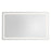 Kuzco Lighting Inc Seneca 32-in Sandblasted Merc Edge LED Vanity Mirror