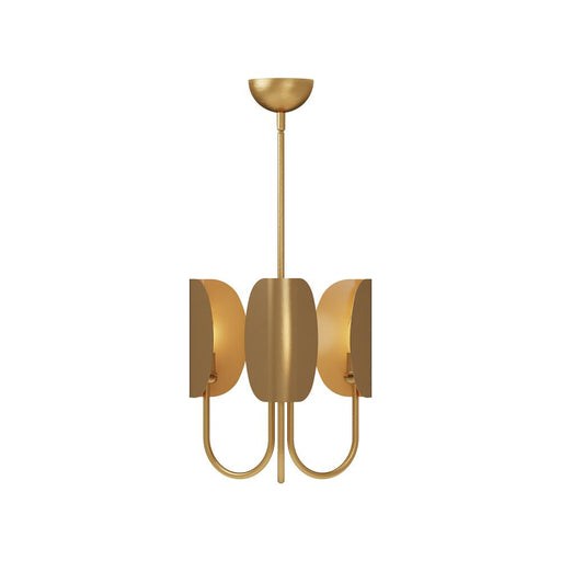 Seno 15-in Aged Gold 3 Lights Chandeliers | CH450715AG
