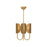 Alora Seno 15-in Aged Gold 3 Lights Chandeliers