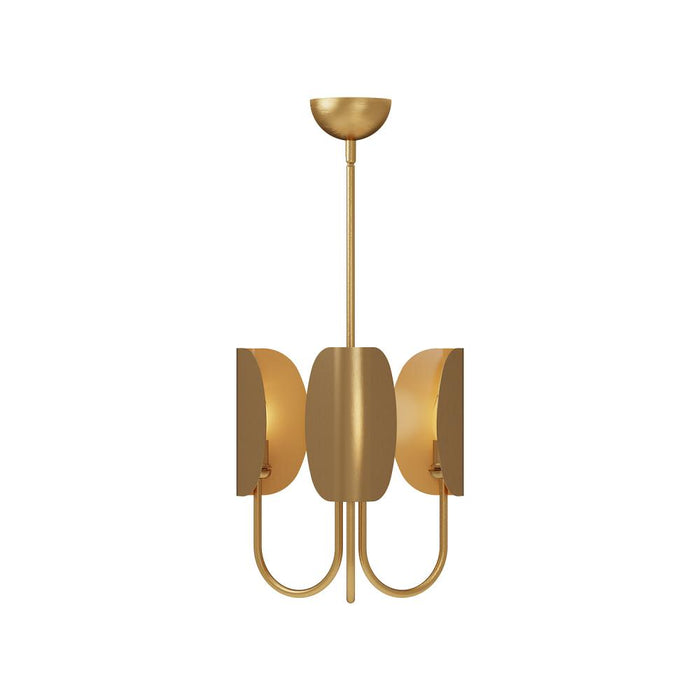 Alora Seno 15-in Aged Gold 3 Lights Chandeliers