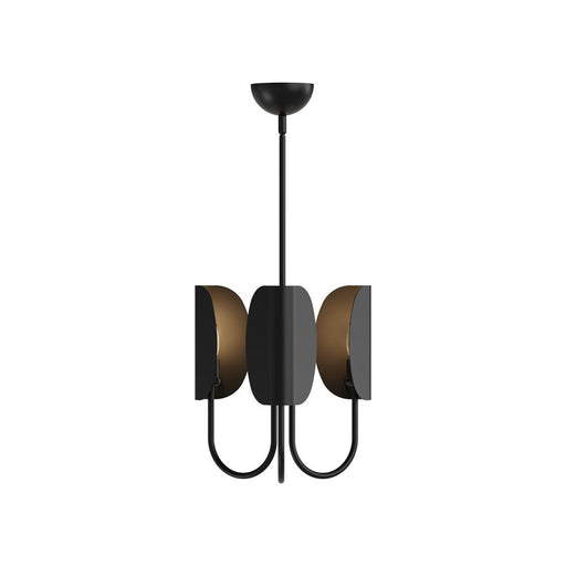 Seno 15-in Matte Black 3 Lights Chandeliers | CH450715MB