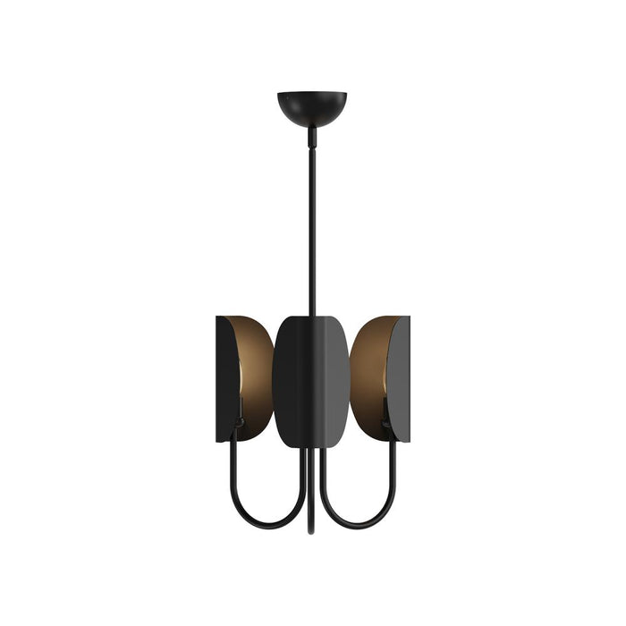 Seno 15-in Matte Black 3 Lights Chandeliers | CH450715MB
