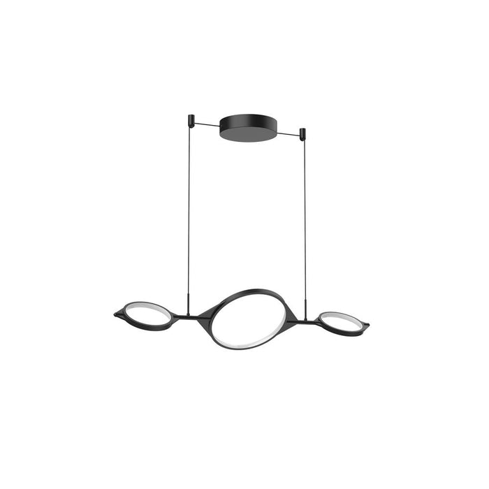 Serif 34-in Black Led Linear Pendant | LP84434-BK