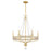 Seville 6 Light Aged Brass Chandelier | SEV-1806-AG