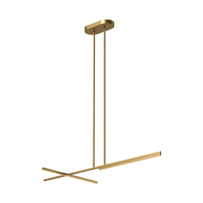 Shift 48-in Brushed Gold Led Linear Pendant | LP28748-BG