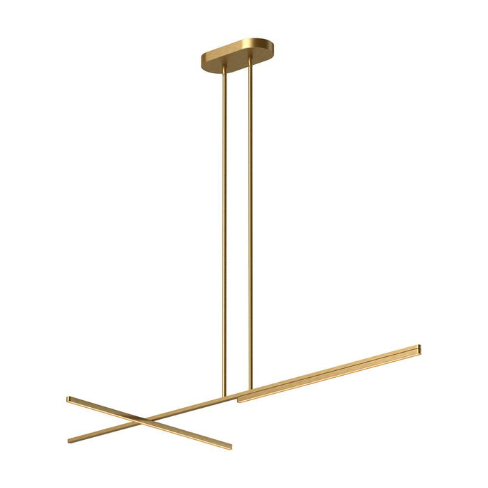 Shift 60-in Brushed Gold Led Linear Pendant | LP28760-BG