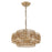 Crystorama Silas 4 Light Burnished Silver Mini Chandelier