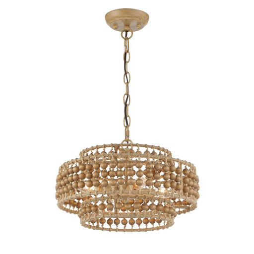 Crystorama Silas 4 Light Burnished Silver Mini Chandelier