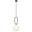 1lt Incandescent Pendant, Mb W/opal Glass | SIM-121P-MB