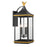 Simpson 4 Light Matte Black + Textured Gold Outdoor Sconce | SIM-804-MK-TG
