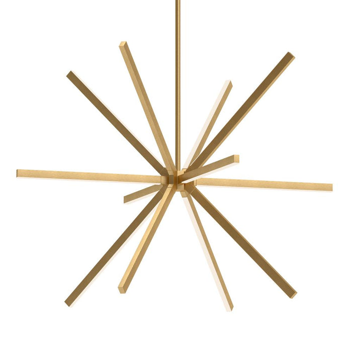 Kuzco Lighting Inc Sirius 56-in Brushed Gold LED Chandeliers